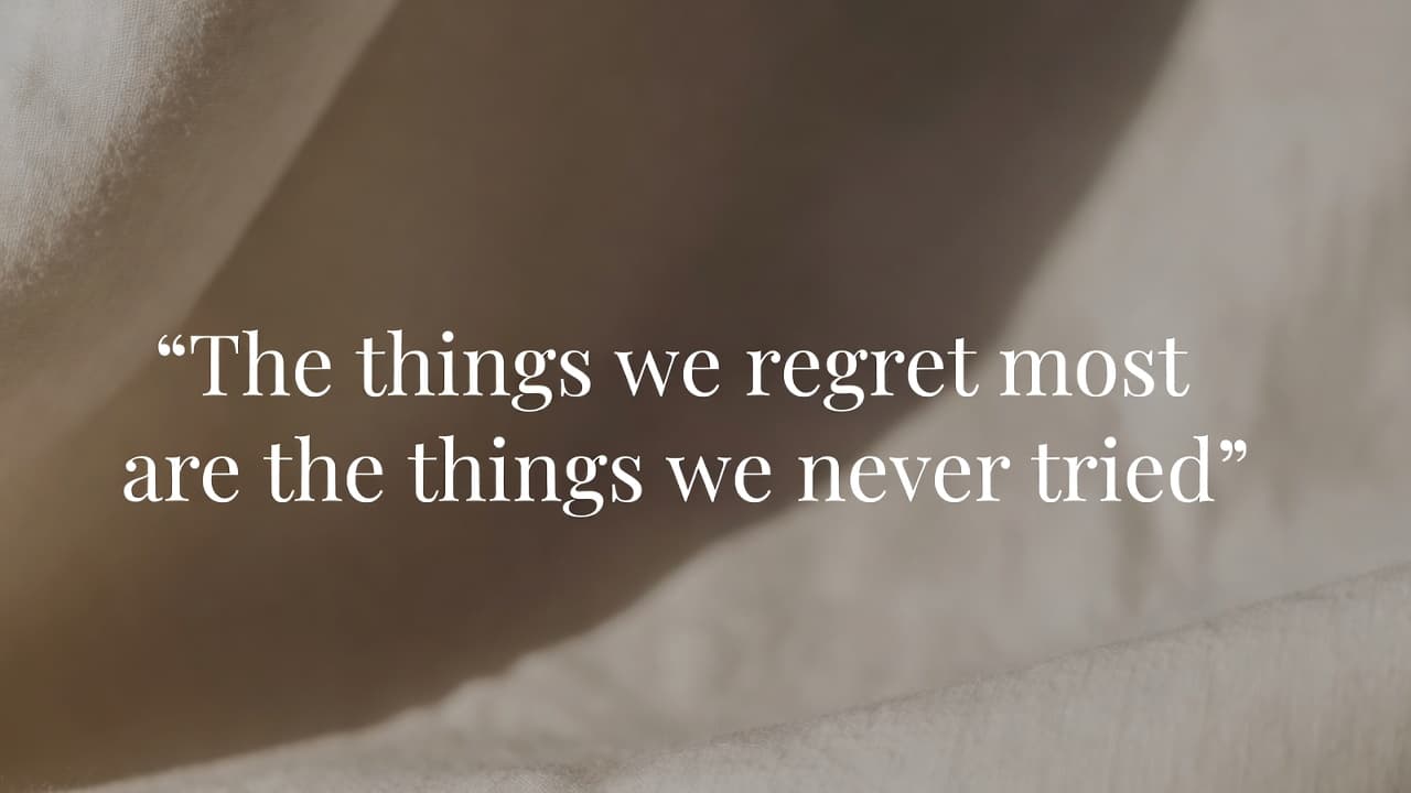 Why people regret things they didn't do